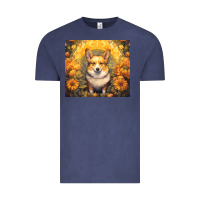 Vintage Denim pembroke welsh corgi Vintage Tee - Unal Design