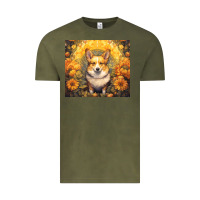 Vintage Olive pembroke welsh corgi Vintage Tee - Unal Design