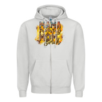 Dove Grey mama mommy mom bruh Zipper Hoodie - RacoonDesign