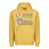 Antique Gold some things are better left unsaid Premium Hoodie - MaliasSmallBusiness