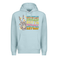 Blue Mist some things are better left unsaid Premium Hoodie - MaliasSmallBusiness