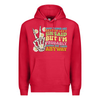 Cardinal some things are better left unsaid Premium Hoodie - MaliasSmallBusiness