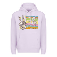 Lilac some things are better left unsaid Premium Hoodie - MaliasSmallBusiness