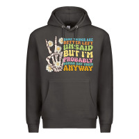 Smoke some things are better left unsaid Premium Hoodie - MaliasSmallBusiness