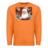 Carrot cowhide santa cookie socks background Premium Sweatshirt - AdoDesignShop