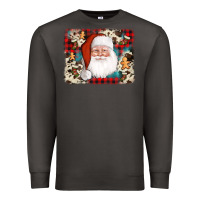 Smoke cowhide santa cookie socks background Premium Sweatshirt - AdoDesignShop