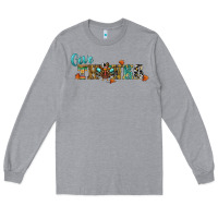 Heather Grey give thanks Long Sleeve Tee - RanaPortraitStore