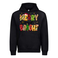 Black merry and bright Urban Hoodie - MaliasSmallBusiness