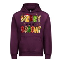 Mauve Wine merry and bright Urban Hoodie - MaliasSmallBusiness
