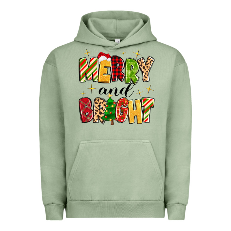 Merry And Bright Urban Hoodie by MaliasSmallBusiness | Teevron