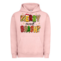 Pigment Salmon merry and bright Urban Hoodie - MaliasSmallBusiness