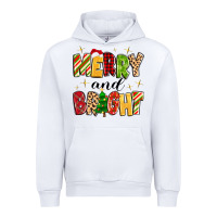White merry and bright Urban Hoodie - MaliasSmallBusiness