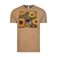 Vintage Coffee pug Vintage Tee - Unal Design