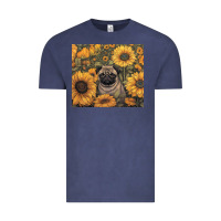 Vintage Denim pug Vintage Tee - Unal Design