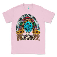 Bubblegum Pink western rainbow  be kind Classic Tee - RanaPortraitStore