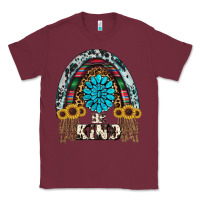 Burgundy western rainbow  be kind Classic Tee - RanaPortraitStore