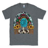 Charcoal Heather western rainbow  be kind Classic Tee - RanaPortraitStore