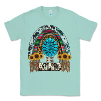 Seafoam western rainbow  be kind Classic Tee - RanaPortraitStore