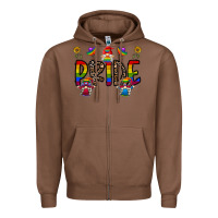 Chestnut pride gnome Zipper Hoodie - CowhideDigitalArt