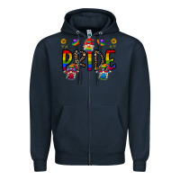Navy pride gnome Zipper Hoodie - CowhideDigitalArt