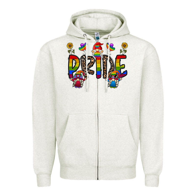 Pride Gnome Zipper Hoodie by CowhideDigitalArt | Teevron