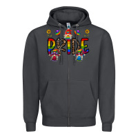 Smoke pride gnome Zipper Hoodie - CowhideDigitalArt