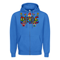 True Royal pride gnome Zipper Hoodie - CowhideDigitalArt