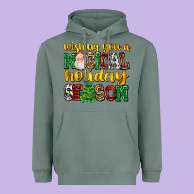 Wishing You A Magical Season Heavyweight Hoodie Designed By Adodesignshop