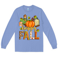 Colony Blue happy fall Long Sleeve Tee - Zillion Design Studio