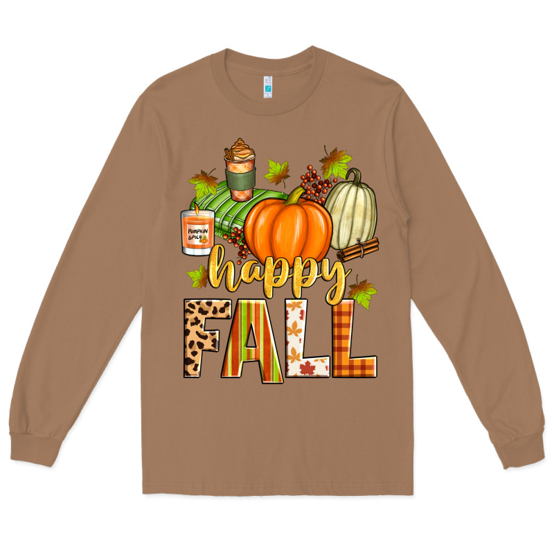 Happy Fall Long Sleeve Tee by Zillion Design Studio | Teevron
