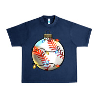 Navy christmas  baseball Urban Heavy Tee - Zillion Design Studio