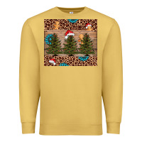 Antique Gold Christmas trees leopard Premium Sweatshirt - AdoDesignShop