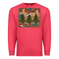 Cardinal Christmas trees leopard Premium Sweatshirt - AdoDesignShop