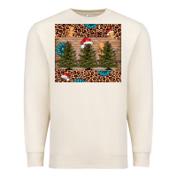 Sandshell Christmas trees leopard Premium Sweatshirt - AdoDesignShop