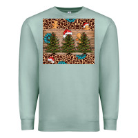 Seafoam Christmas trees leopard Premium Sweatshirt - AdoDesignShop
