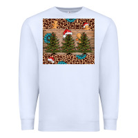 White Christmas trees leopard Premium Sweatshirt - AdoDesignShop