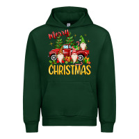 Forest Green merry christmas gnomes truck Urban Hoodie - MaliasSmallBusiness