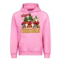 Fuchsia Pink merry christmas gnomes truck Urban Hoodie - MaliasSmallBusiness