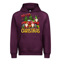 Mauve Wine merry christmas gnomes truck Urban Hoodie - MaliasSmallBusiness