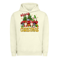 Pigment Pistachio merry christmas gnomes truck Urban Hoodie - MaliasSmallBusiness