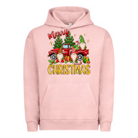 Pigment Salmon merry christmas gnomes truck Urban Hoodie - MaliasSmallBusiness