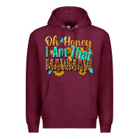 Burgundy oh honey i am that mawmaw nca Premium Hoodie - NancyCooperArtShop