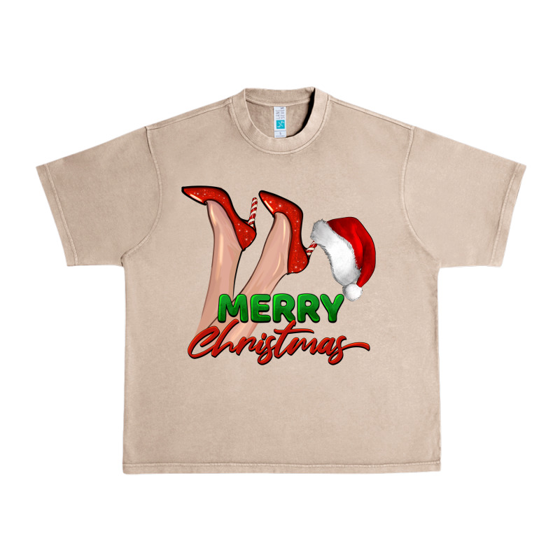 Merry Christmas Heels Urban Heavy Tee by BarkalooDesign | Teevron