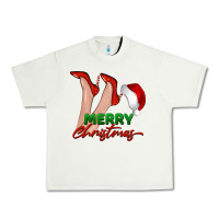 Pistachio merry Christmas heels Urban Heavy Tee - BarkalooDesign