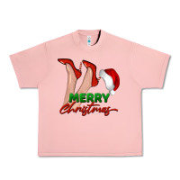 Salmon merry Christmas heels Urban Heavy Tee - BarkalooDesign