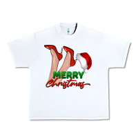 White merry Christmas heels Urban Heavy Tee - BarkalooDesign