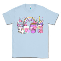Dusty Blue unicorn coffee cups Classic Tee - Zillion Design Studio