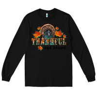 Black thankful and blessed Long Sleeve Tee - RanaPortraitStore