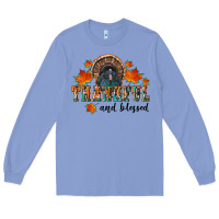 Colony Blue thankful and blessed Long Sleeve Tee - RanaPortraitStore