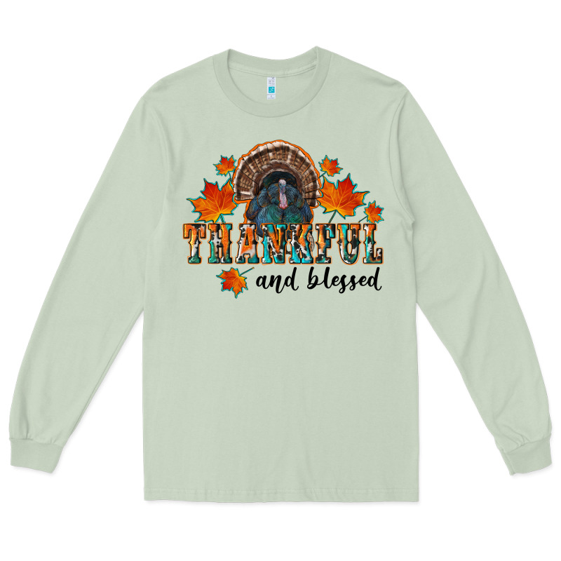 Thankful And Blessed Long Sleeve Tee by RanaPortraitStore | Teevron